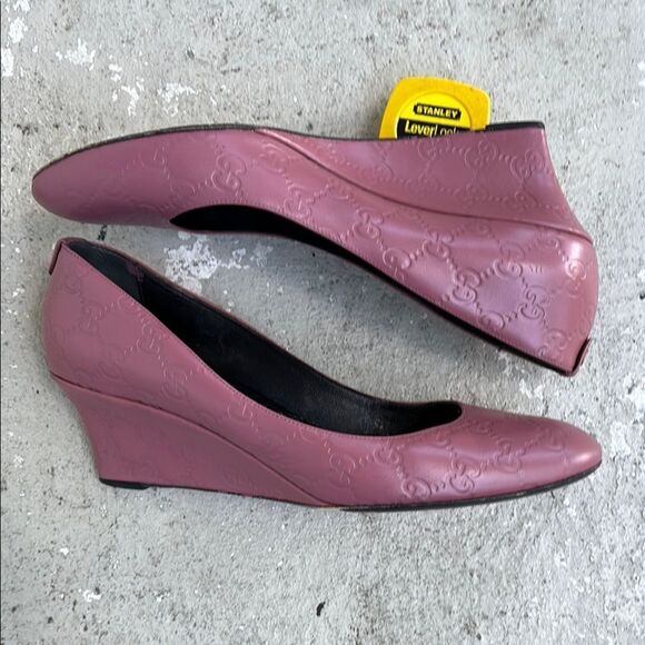 Gucci Rose Mauve wedges - Picture 1 of 7